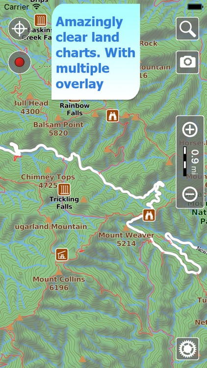 Trails of Great Smoky Mountains - GPS for Hiking