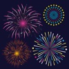 Animated New Fireworks Party for iMessage