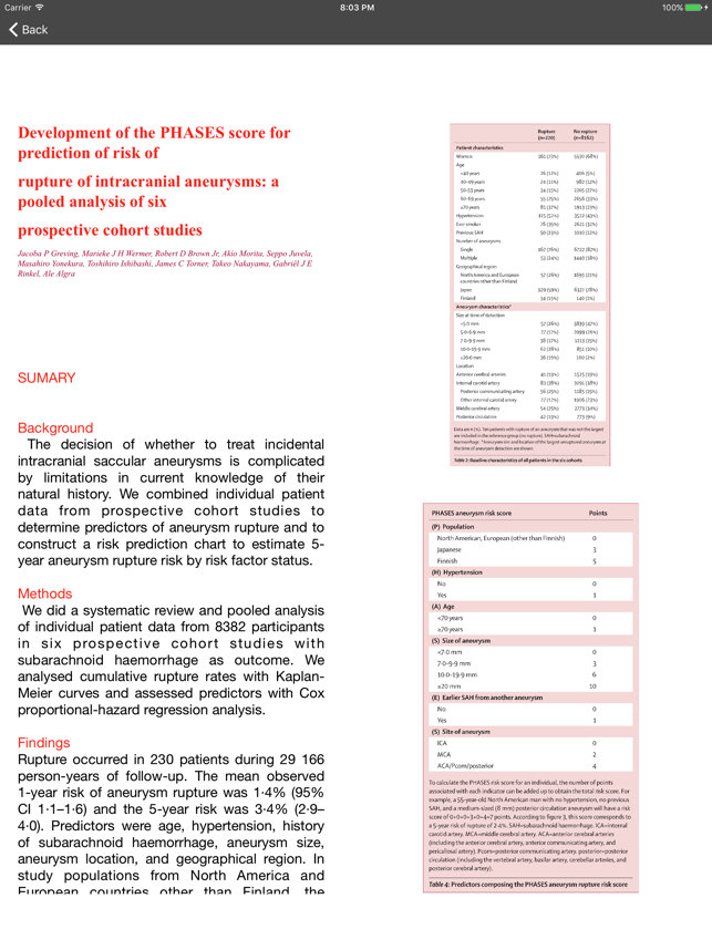 Aneurism Rupture Risk Calculator(圖4)-速報App