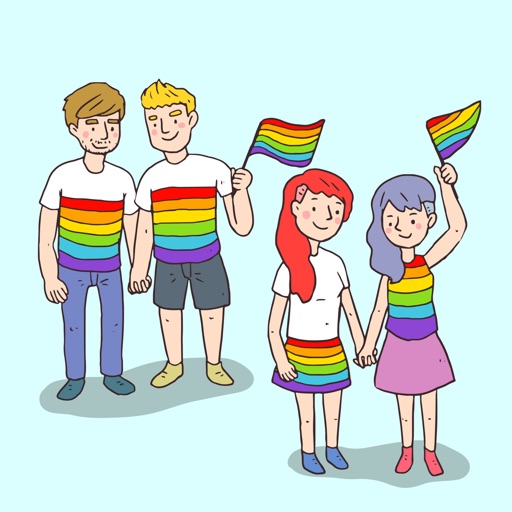 LGBT - Stickers for iMessage iOS App