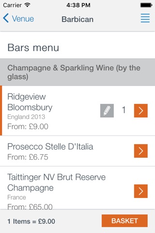 Barbican Bars screenshot 2