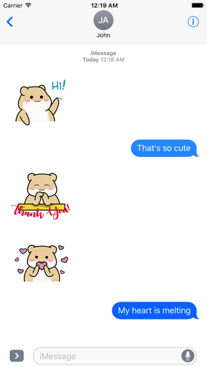 Animated Cute Fat Hamster Stickers(圖3)-速報App