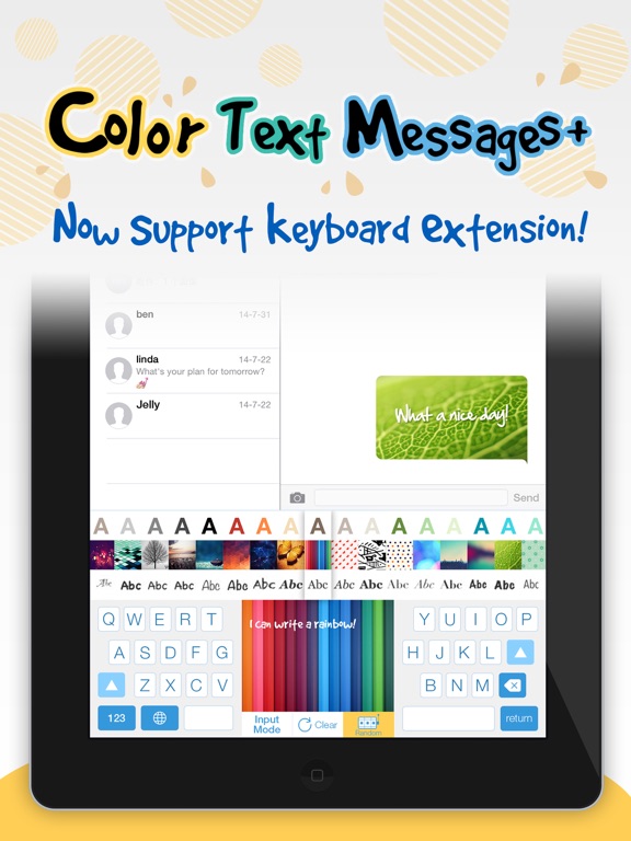 Color Text Messages+ Customize Keyboard Now Free screenshot