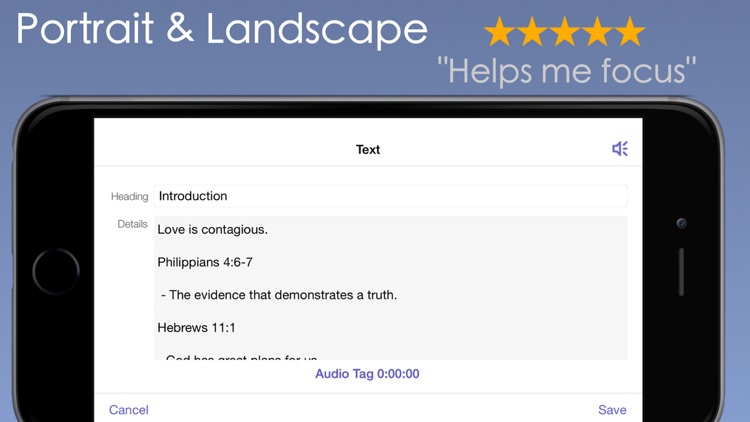 Sermon Notes PRO- Audio Builder Voice Recorder ODB screenshot-3