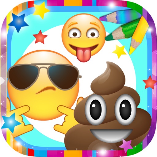 Emoticon Coloring book – color emoticons iOS App