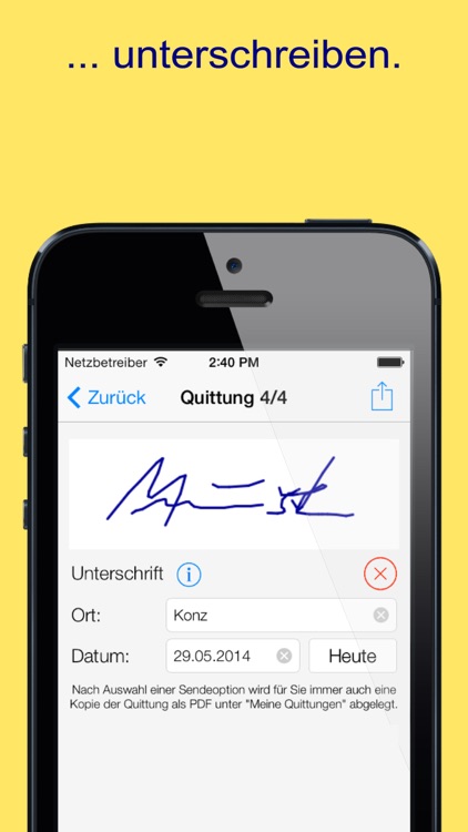 Quittung Lite - Der Quittungsblock. screenshot-3
