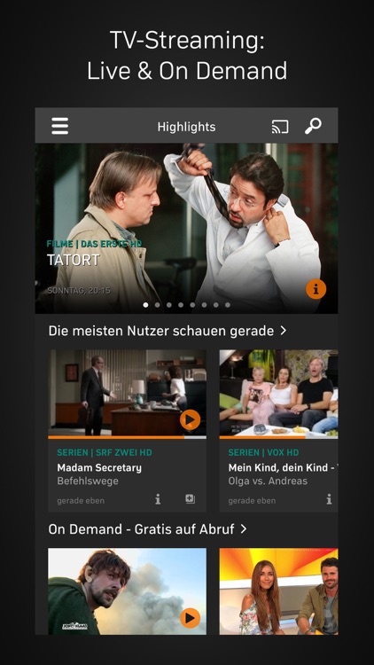 Zattoo TV Streaming screenshot-0