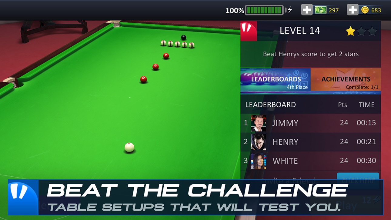 Snooker Stars Hack screenshot 5 - iOS game interface