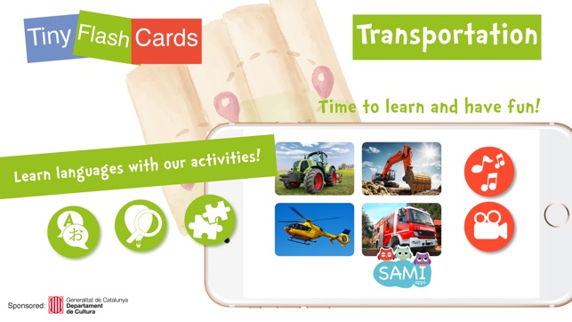 Sami Tiny Flashcards Transportation Kids Apps(圖1)-速報App