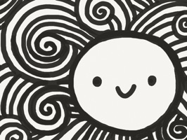 This is a collection of cute happy things that I like to draw and send to my friends