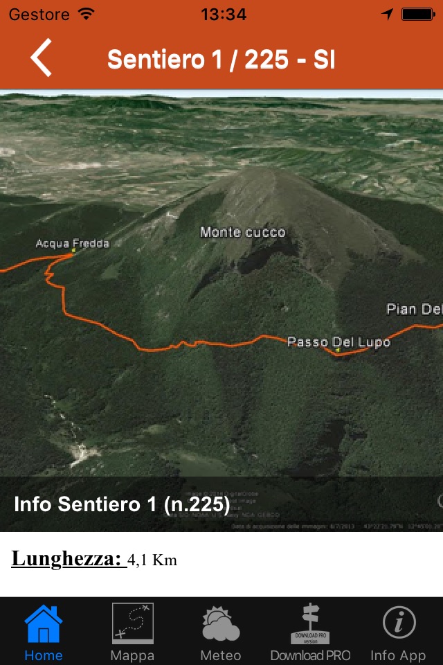 Monte Cucco Trekking Lite screenshot 3