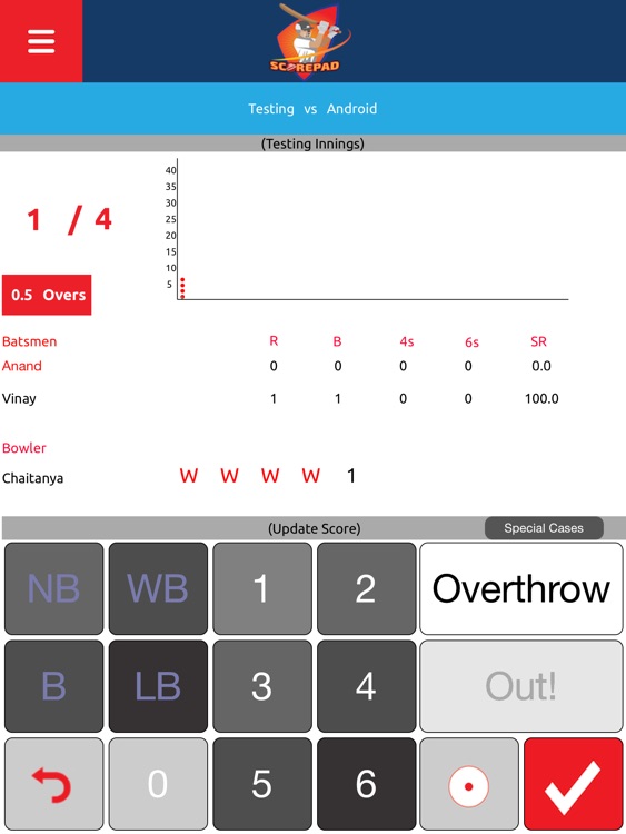 Scorepad for Cricket screenshot-3
