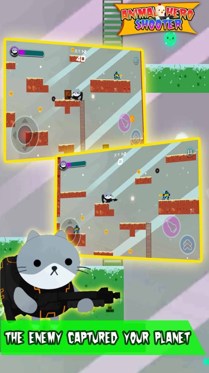 Animal Hero Shooter:endless adventure game