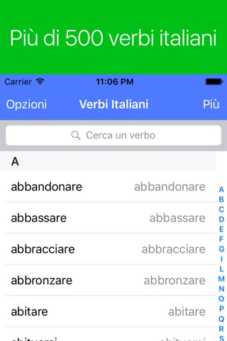 Italian Verb Conjugator Pro screenshot 2