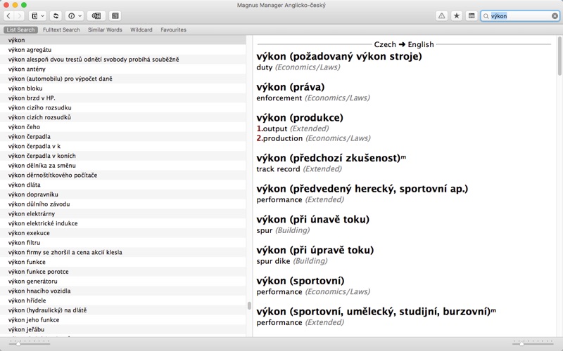 Magnus Czech Dictionaries screenshot 3