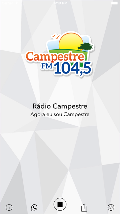 How to cancel & delete Rádio Campestre FM 104,5 from iphone & ipad 1