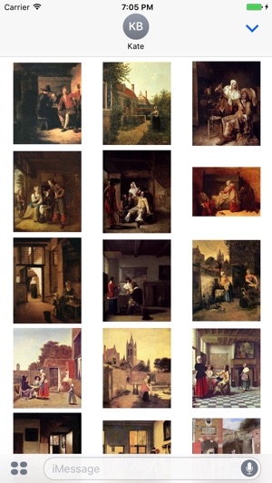 Pieter De Hooch Artworks Stickers