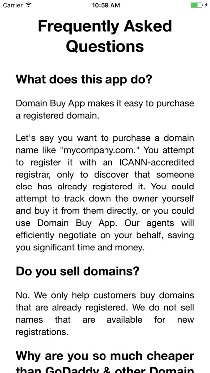 Domain Buy App