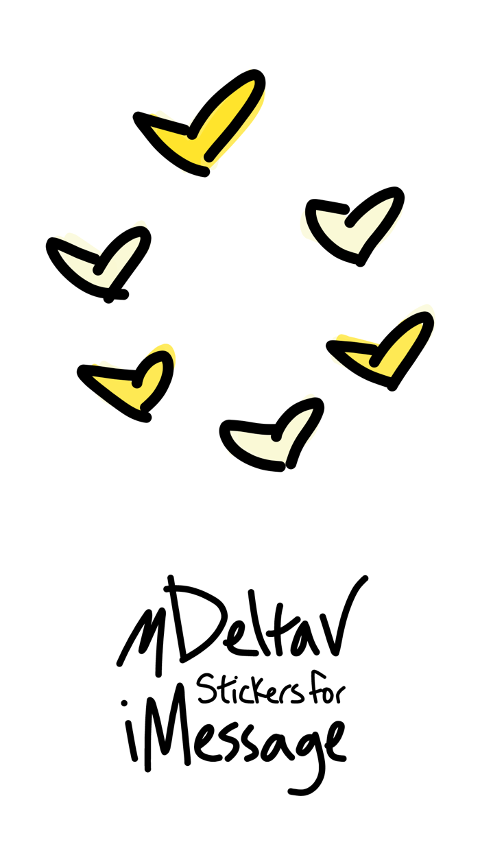 Yellow sticker - baby photo stickers for iMessage