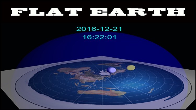 flat earth digital 3D clock