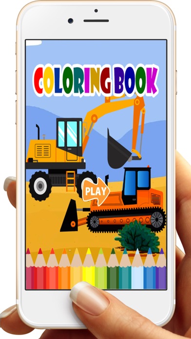 How to cancel & delete Excavator Backhoe Coloring Book Games for Kids from iphone & ipad 1