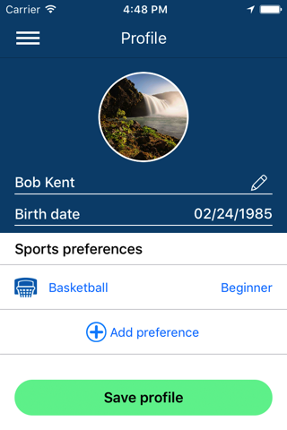 Keep App - Create sport team screenshot 4