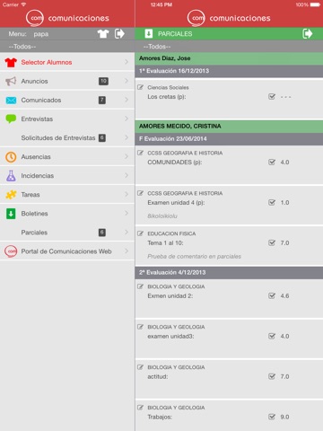 Comunicación Familia - Escuela screenshot 4