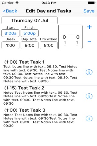Tap Task Timer screenshot 2