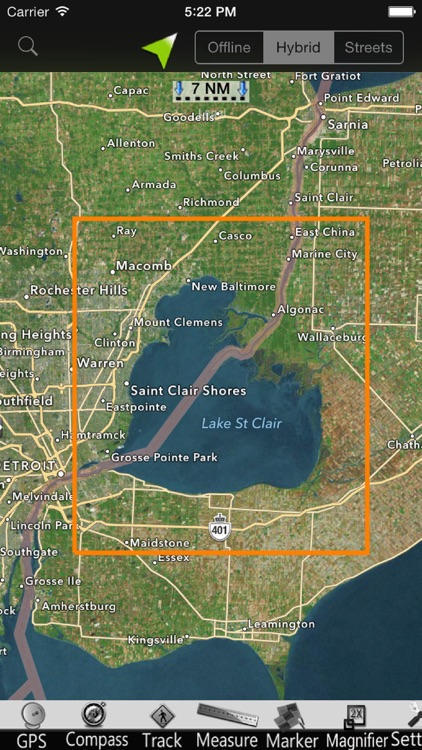 Lake St. Clair GPS Nautical charts screenshot-4