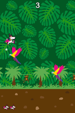 Dodger the Unicorn - Flappy Adventure screenshot 3