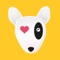 Express yourself with sticker pack of Bull Terrier emojis