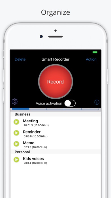 Smart Recorder and Transcriber Gray Screenshot 5