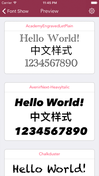 Font Show - Fonts Style Preview screenshot 3