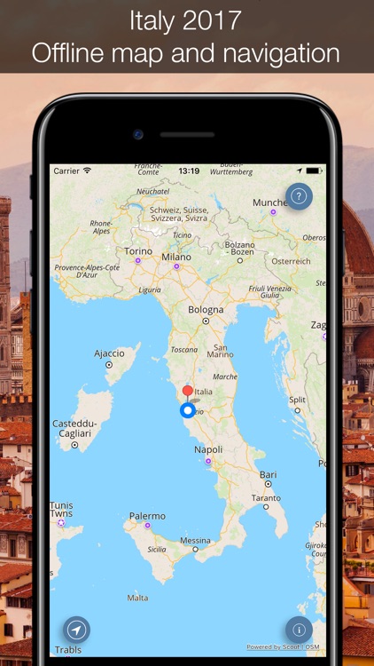 Italy 2017 — offline map and navigation!