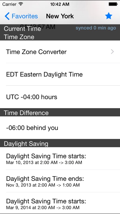 World Clock–Time Zones