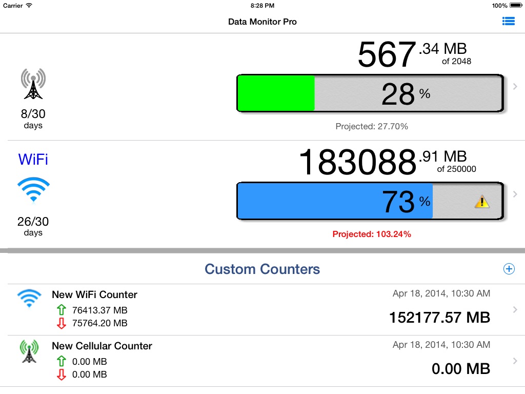 Data Monitor Pro - Control Data Usage in Real Time screenshot 4