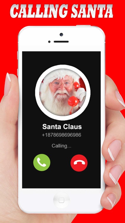 Calling Santa Claus For Christmas Gift