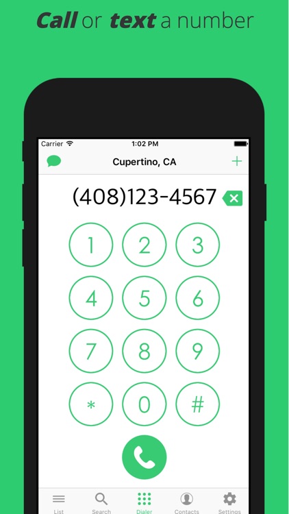 SmartDialer: An Area Code Finding Application