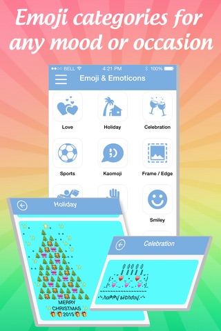 Emoji, Fonts, Emoticons for text message, comments screenshot 2