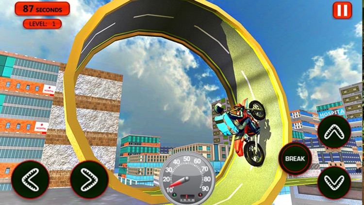 Roof Jumping Bike Parking - Stunt Driving screenshot-4