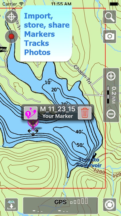 Aqua Map Pennsylvania PA Lakes HD- Nautical Charts screenshot-3