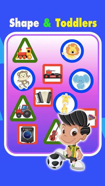 Toddlers learning with preschool game