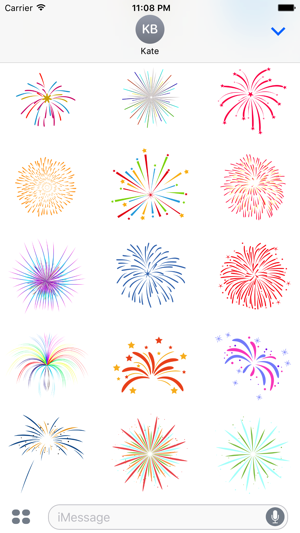 Animated Fireworks Celebration Stickers(圖2)-速報App