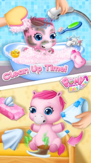 Pony Sisters Baby Horse Care - Babysitter Daycare(圖3)-速報App