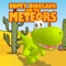 Help Dopey Dinosaur escape the meteor shower