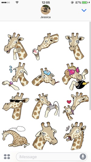 Ginny Giraffe: Animal Sticker Pack(圖3)-速報App