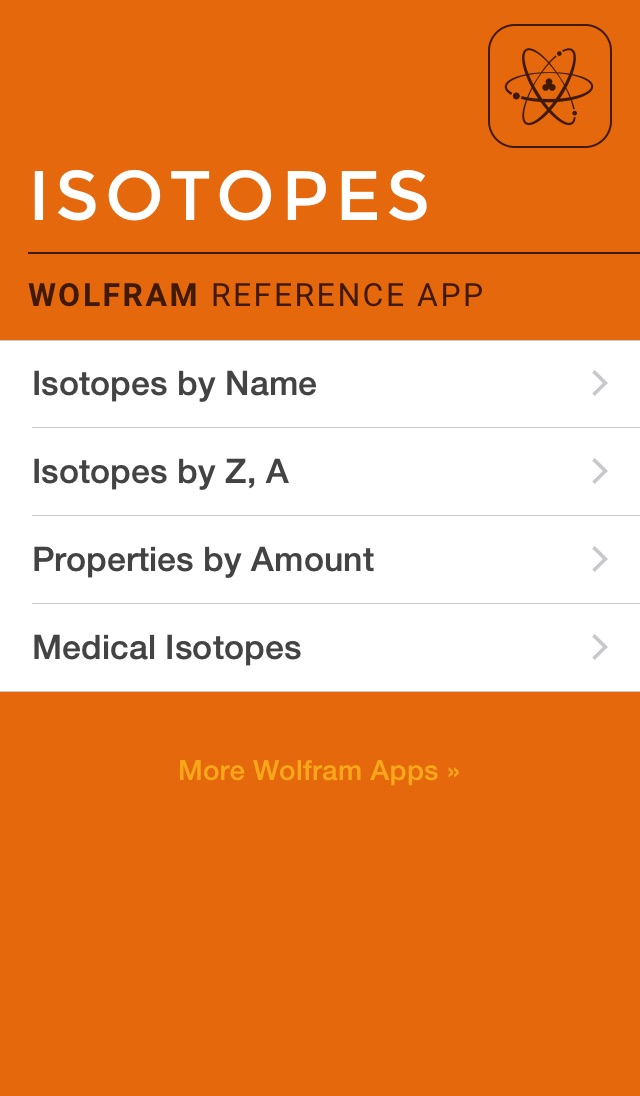 Wolfram Isotopes Reference Appのおすすめ画像1