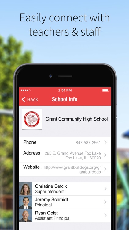 Grant High School Mobile App