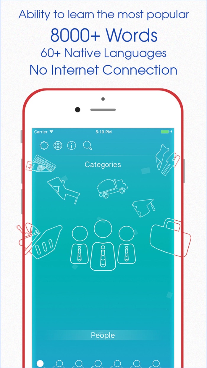 Offline Learning English language