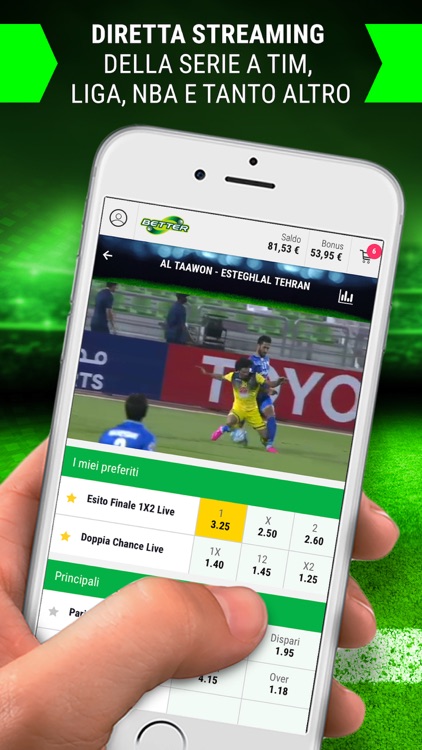 Better Scommesse Sportive Live e Quote Calcio